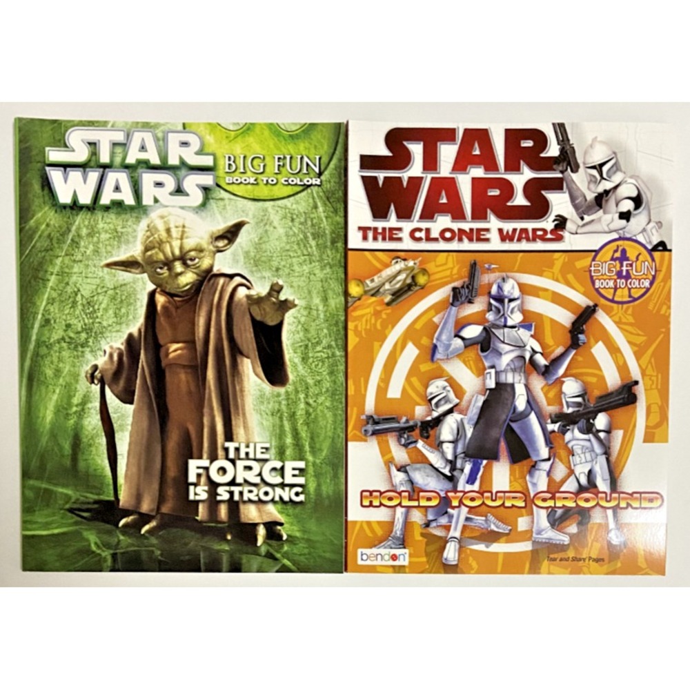 Star Wars YODA‎ & THE CLONE WARS Big Fun Books To Color
